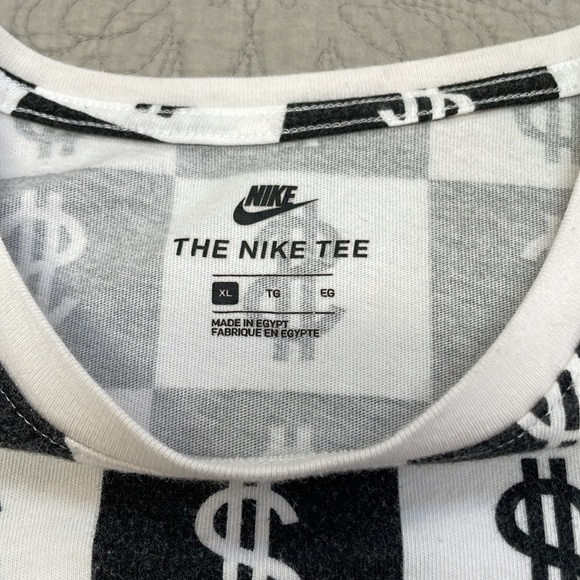 Unisex Y2K The Nike Tee Long Sleeve $ Pattern Size Tag XL - Picture 4 of 9